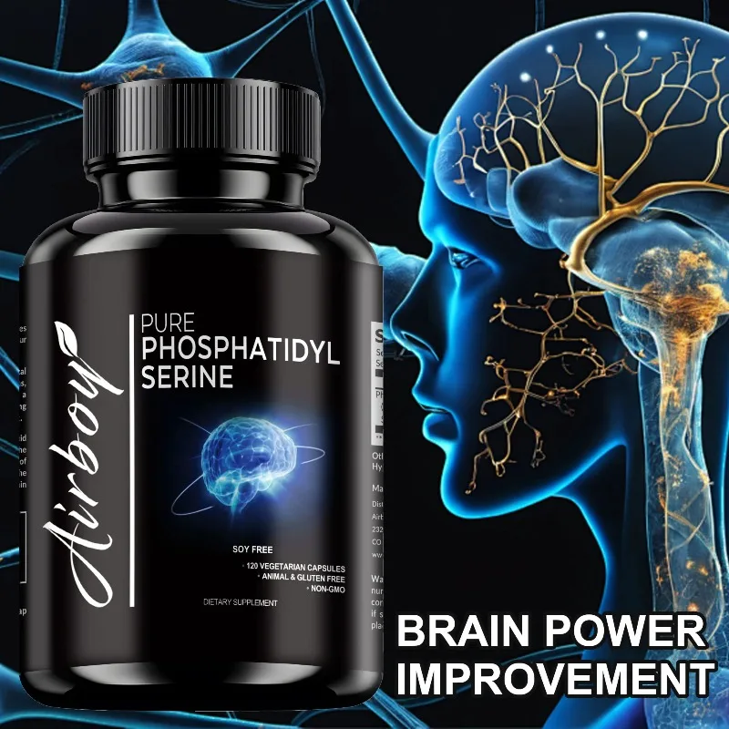 

Phosphatidylserine Supplement - Supports Brain Health, Improves Focus and Cognitive Function, Refresh The Mind, Reduces Fatigue