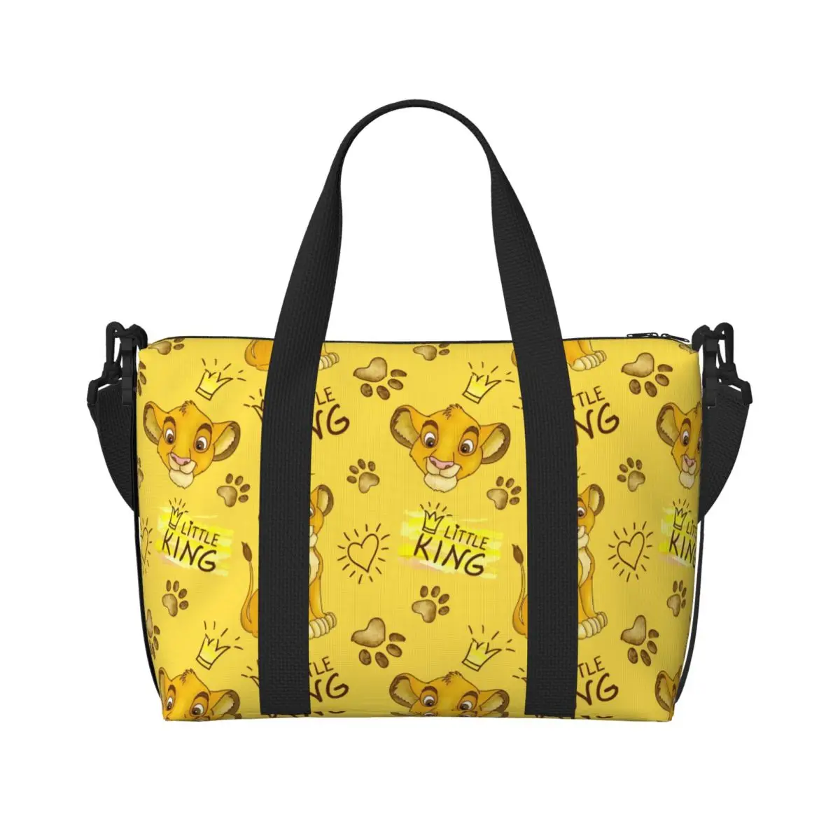 

Custom Large The Lion K-Kings Tote Bag for Women Funny Anime Shoulder Shopping Gym Beach Travel Bag