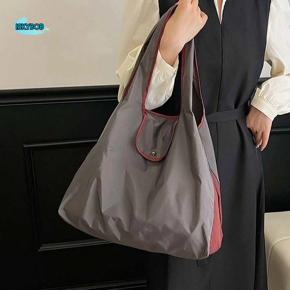 

Multi-functional Foldable Shopping Pouch Large Capacity Portable Eco-friendly Tote Bag Mini Polyester