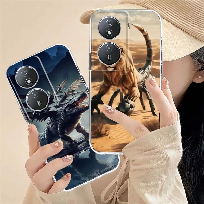 Funda para Teléfono Inteligente Scorpion Tung Tung Tung Sahur For Honor Magic 8 7 6 5 4 3 400 200 100 90 80 70 50 9X Pro Flat GT Smart Lite
