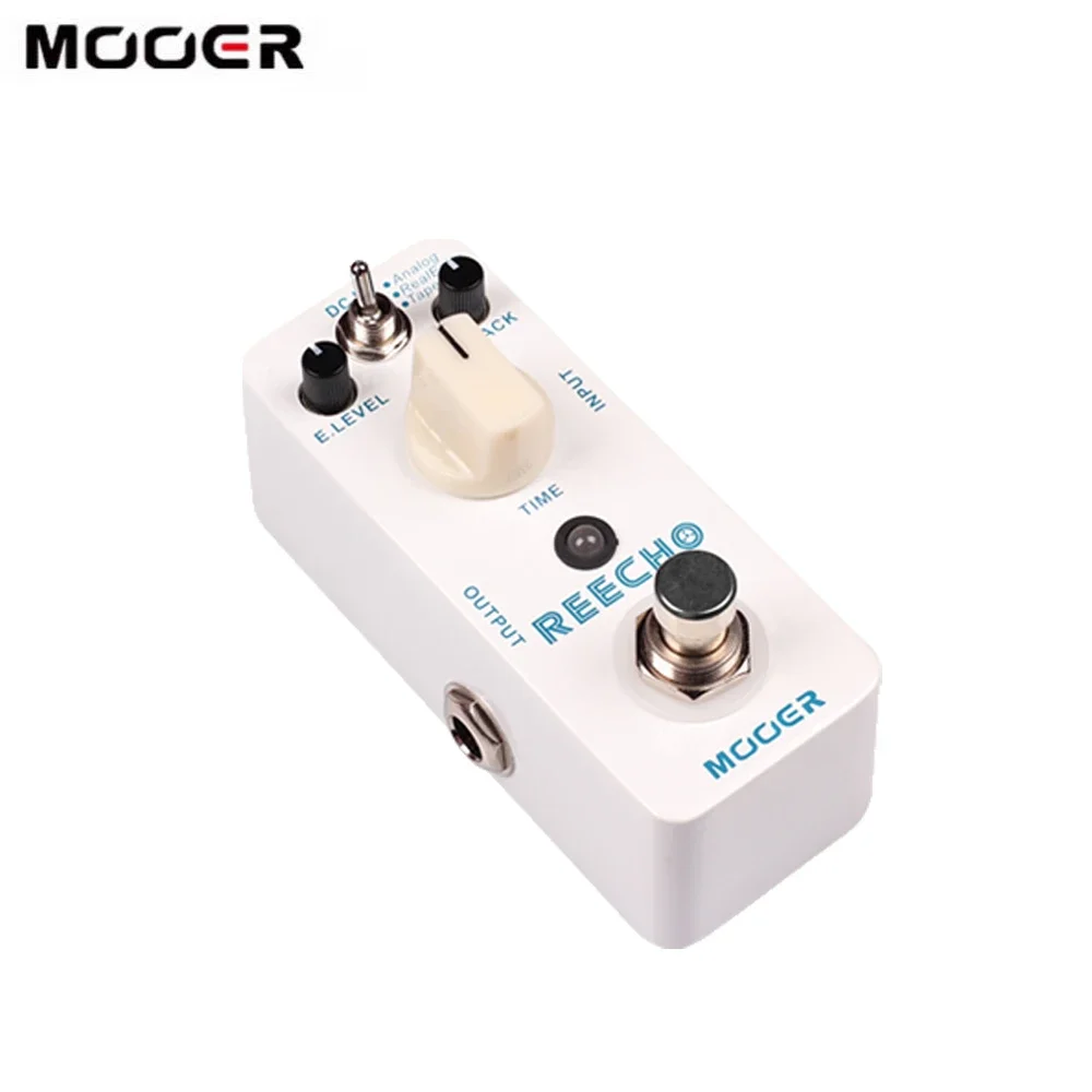 Mooer Reecho Micro Digital Delay Effect Pedal 3 Delay Modes(Analog/Real Echo/Tape Echo) for Electric Guitar True Bypass