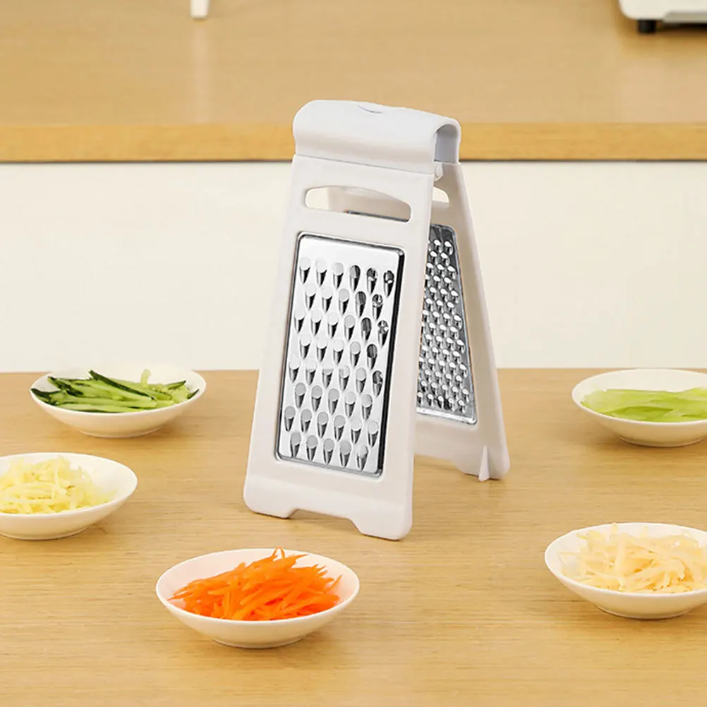 

1pc Vegetable Grater Multi-Function Handheld Kitchen Tool For Cucumber Cheese Potato Carrot Slicing Shredding Mashing Foldable