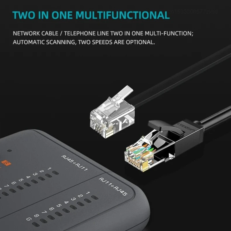 Jimihome 5 in 1 Network Tools Set Crimp Plier Network Tester Cable Stripper Cutter for 4P 6P 8P RJ11 RJ12 RJ45 Modular Connector