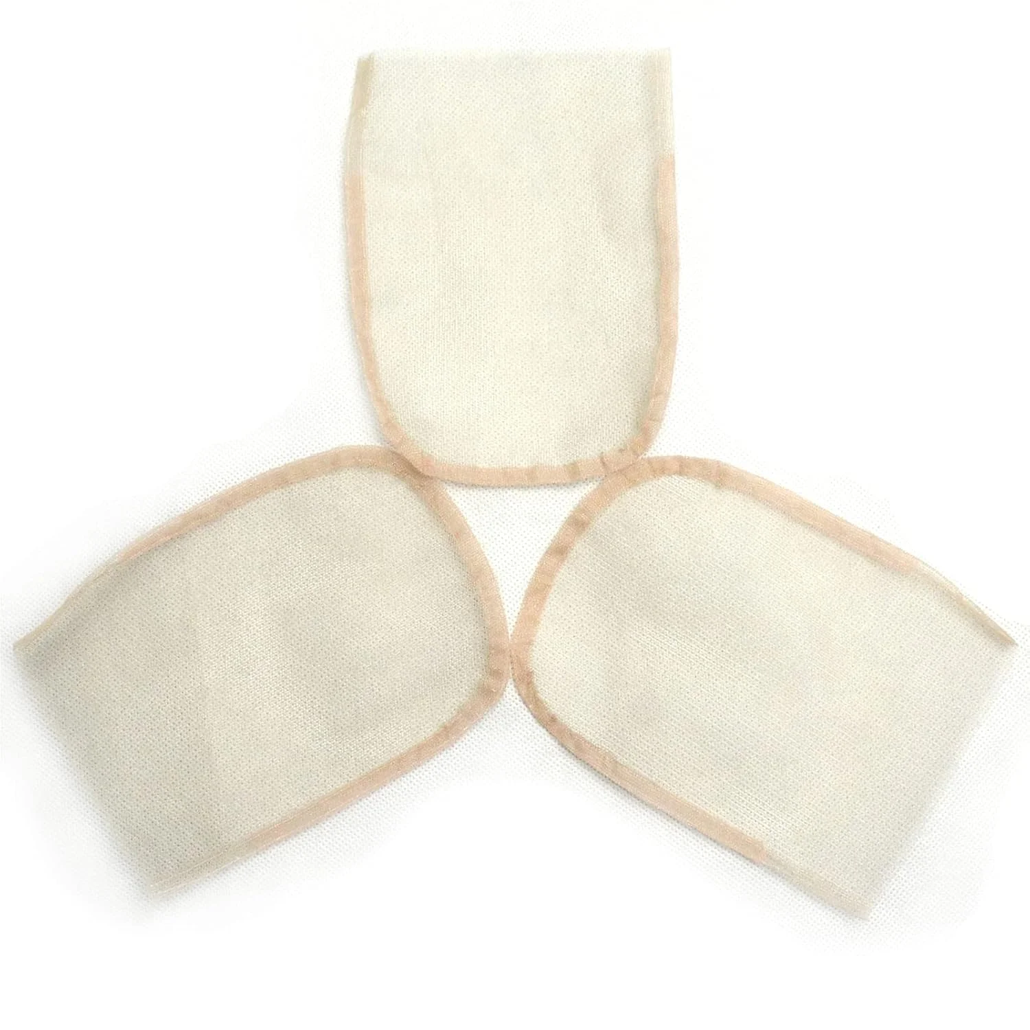 Lace net is used to make or ventilate lace wig curtains 4 inches X 4 inches, transparent