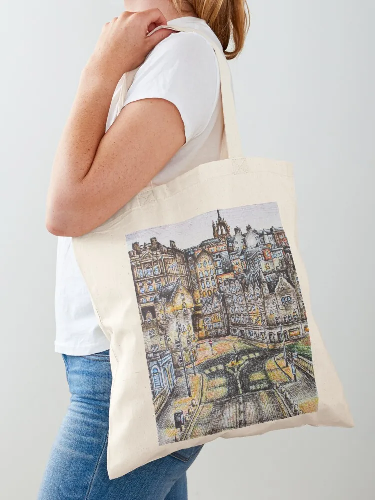 Edinburgh Old Town Tote Bag tote bag woman tote bag university Shopper handbag