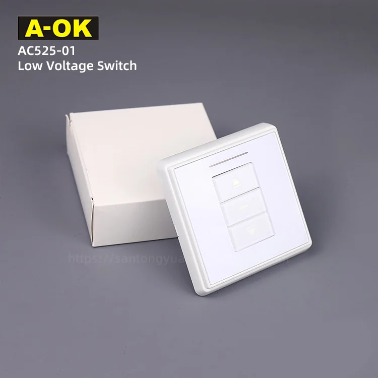 

A-OK AC525 Выключатель низкого напряжения Двигатель Продукты для умного дома Сухой контакт управления Электрический мотор для штор Настенный тип RC AOK A OK Двигатель