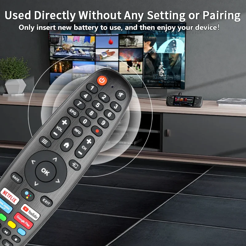 For Tech Remote Control Compatible With Smart Tech TV 24HA20T3 32HA10T3 32HA10V3 32HA20V3 32HV10V1 43UA10V3 50UA10V3 55UA10V3