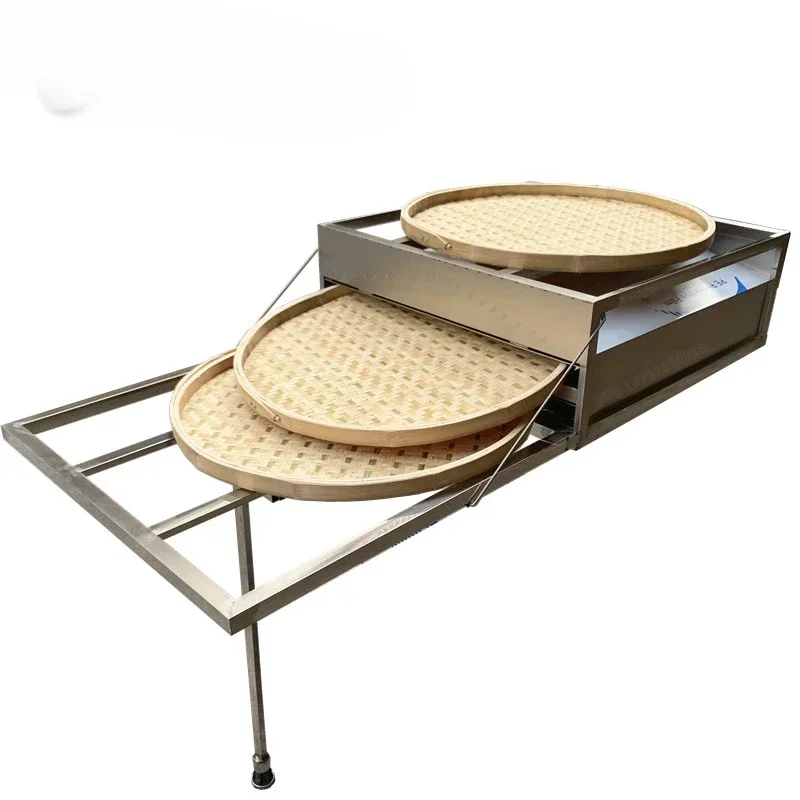 Z189 YH A56 Two-grid drawer rice flour machine, support 60 * 60 plates of stainless steel hook-pull Guangzhou-style stall for co