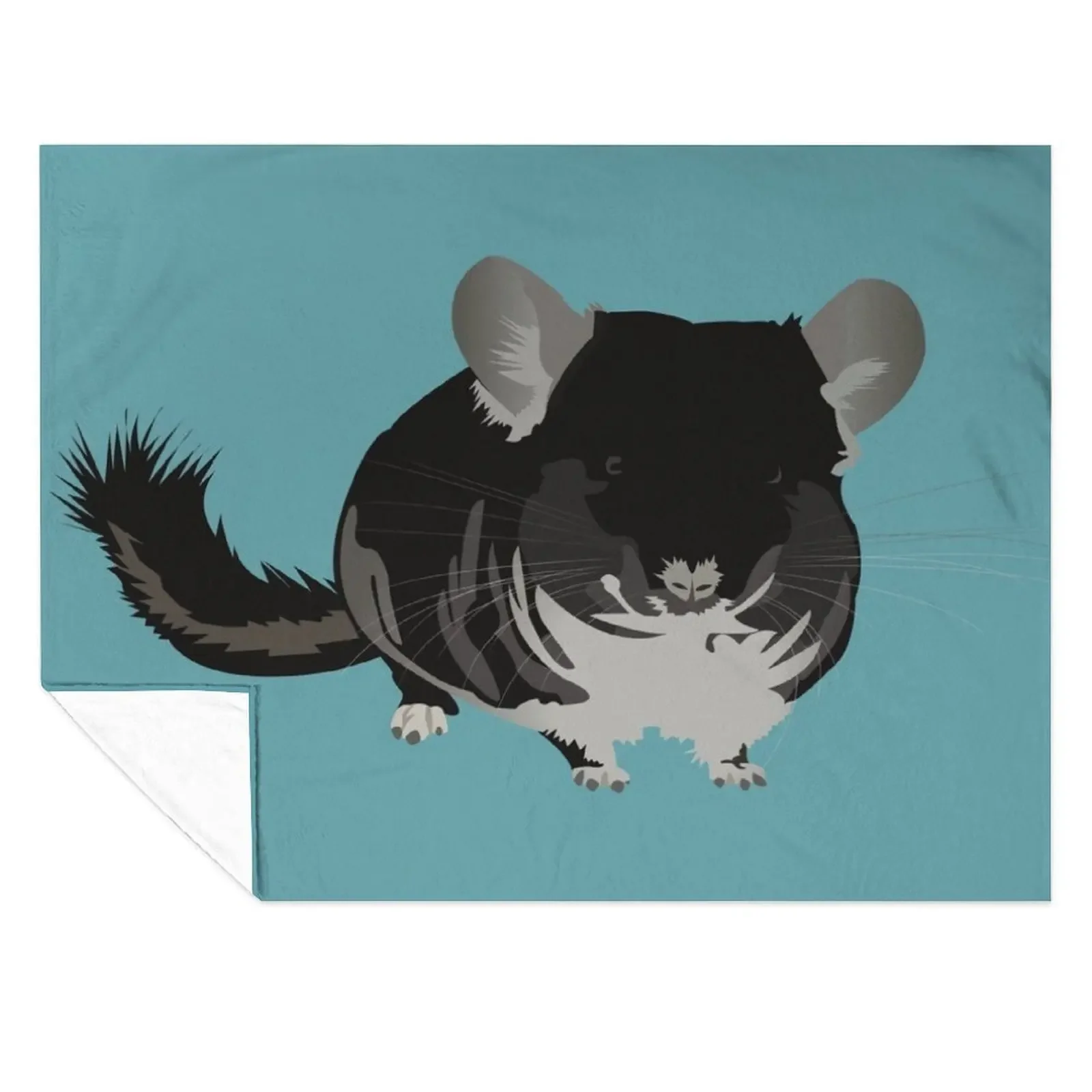 

Leonardo the Chinchilla Throw Blanket Moving blankets ands Multi-Purpose Hair Blankets