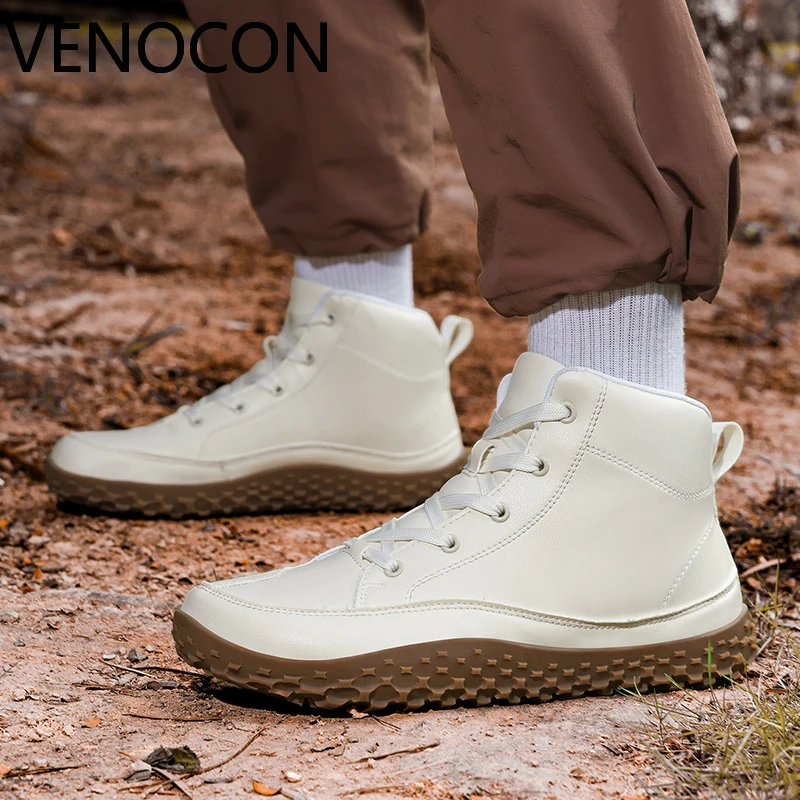 VENOCON بيرفوت الحد الأدنى نمط الكرة واسعة الأنف تو صندوق المشي المشي لمسافات طويلة درب الأحذية أحذية رياضية الأحذية للرجال رجل امرأة