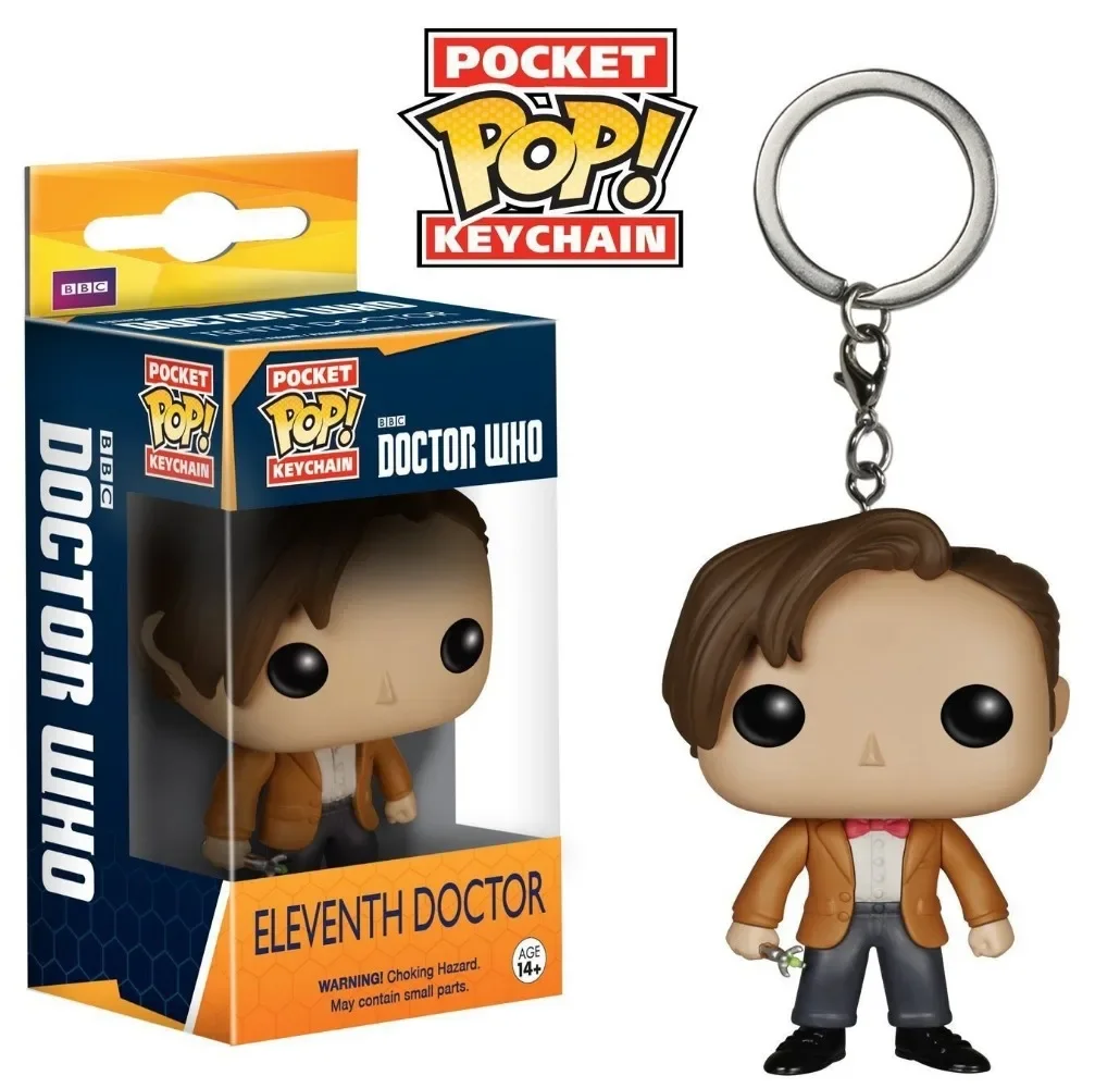 FUNKO sleutelhanger Doctor Who klassieke stripfiguur hanger knapzak hangende decoraties speelgoed sleutelhangers kinderen verjaardagscadeaus