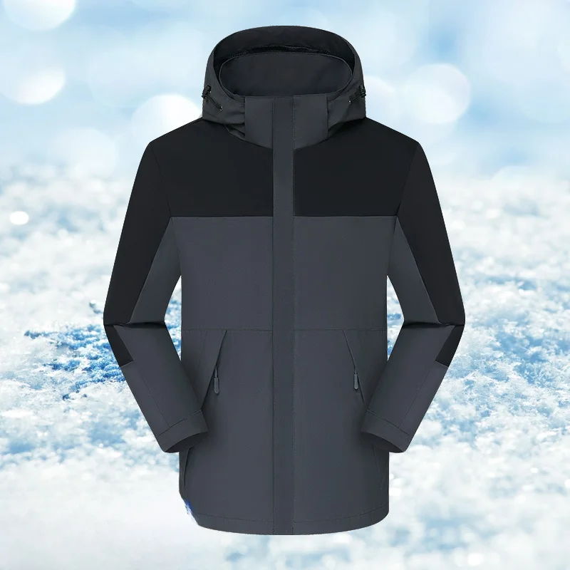 

Мужская куртка большого размера: модная свободная зимняя рабочая куртка в корейском стиле, универсальная ветровка с принтом для осени и зимы