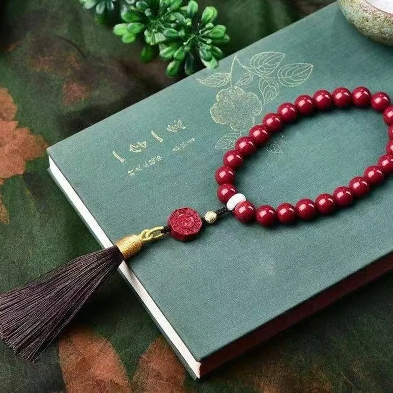 High-Pressure Ore Ancient Method Purple Gold Sand Bracelet With Tassels