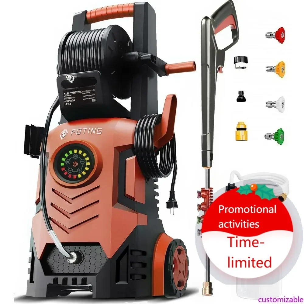 

Горячая распродажа 2025: Усовершенствованная мойка высокого давления 5000 фунтов на кв. дюйм с регулируемым 8-уровневым сенсорным экраном, высотой 34 дюйма, 4 быстросъемными насадками, Inle