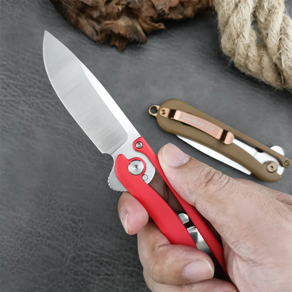 KREMENETSKY Tactical Outdoor Pocket Tactical Folding Knife D2 Blade G10 Handles Survival Hunting Knives Camping Safety EDC Tool