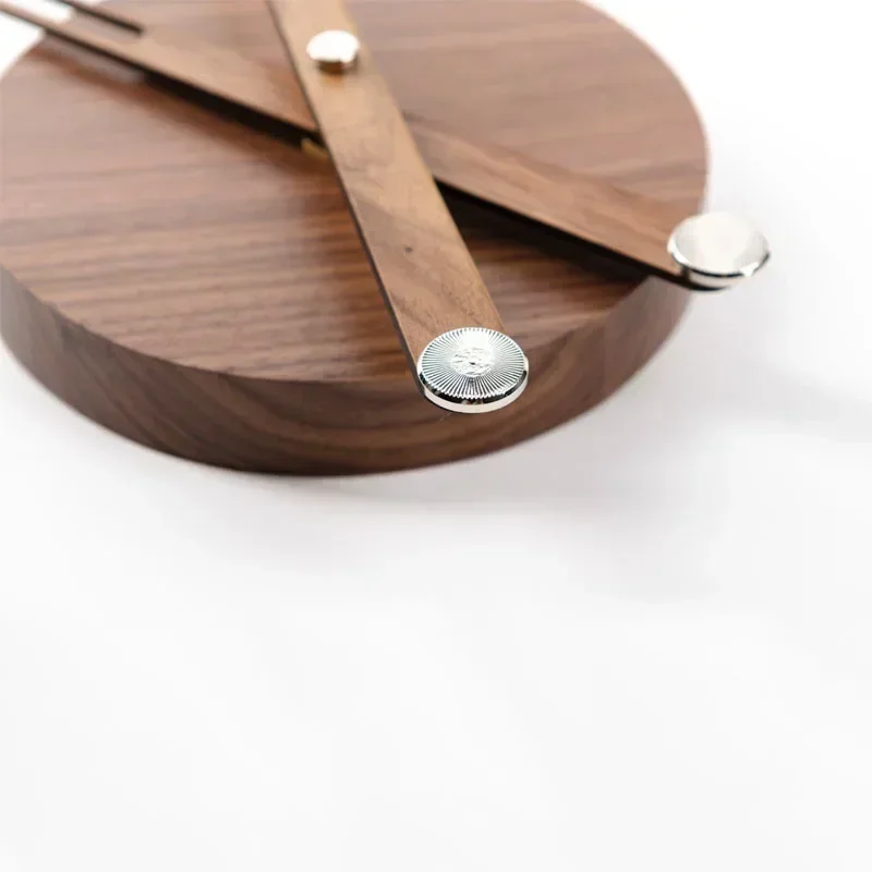 Solid Wood Large Wall Clock Hands Round DIY Walnut Wood Clocks Dial Modern Big Needles Spain Pointer Silent Accessories JJ620