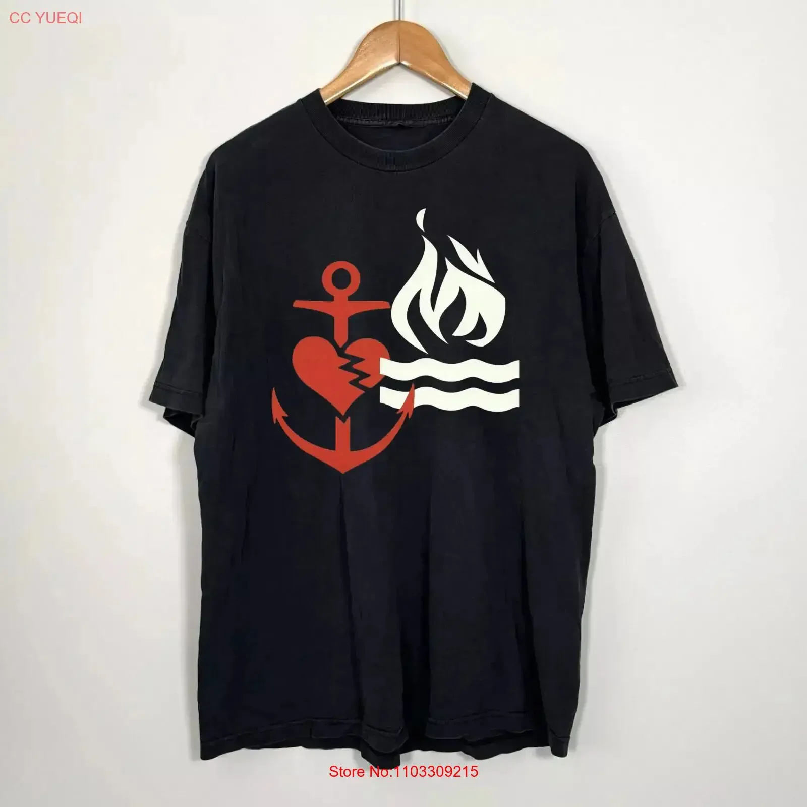 Camiseta The Bouncing Souls Hot Water Music, talla completa S 5Xl BT1021, ropa de calle vintage lavada, transpirable, cómoda, suave y a la moda