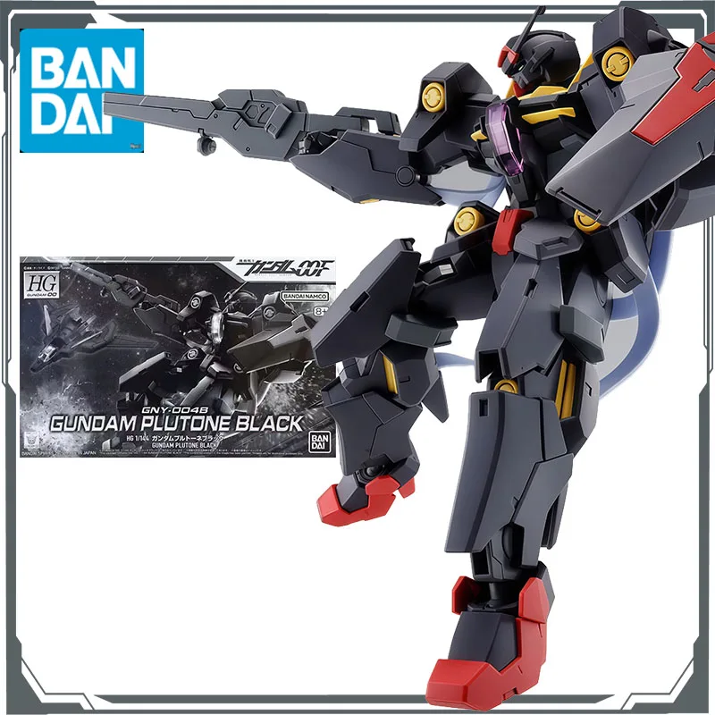 

Оригинальный комплект модели Bandai GUNDAM HG GNY-004B Black Gundam Plutone 1/144, аниме-фигурка в сборе, модель игрушки, подарки для мальчиков