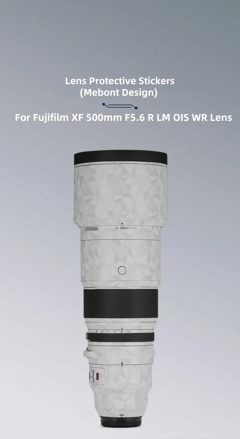 For Fujifilm XF500mmF5.6R LM OIS WR Decal Skin Camera Lens Sticker Vinyl Wrap Anti-Scratch Film Fuji XF500 F5.6 Lens Sticker