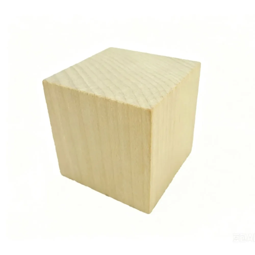Wooden Cubes Cubes Natural Blank Wood Square Blocks Math Teaching Aid Building Model DIY Craft Material 8*8*8mm-60*60*60mm