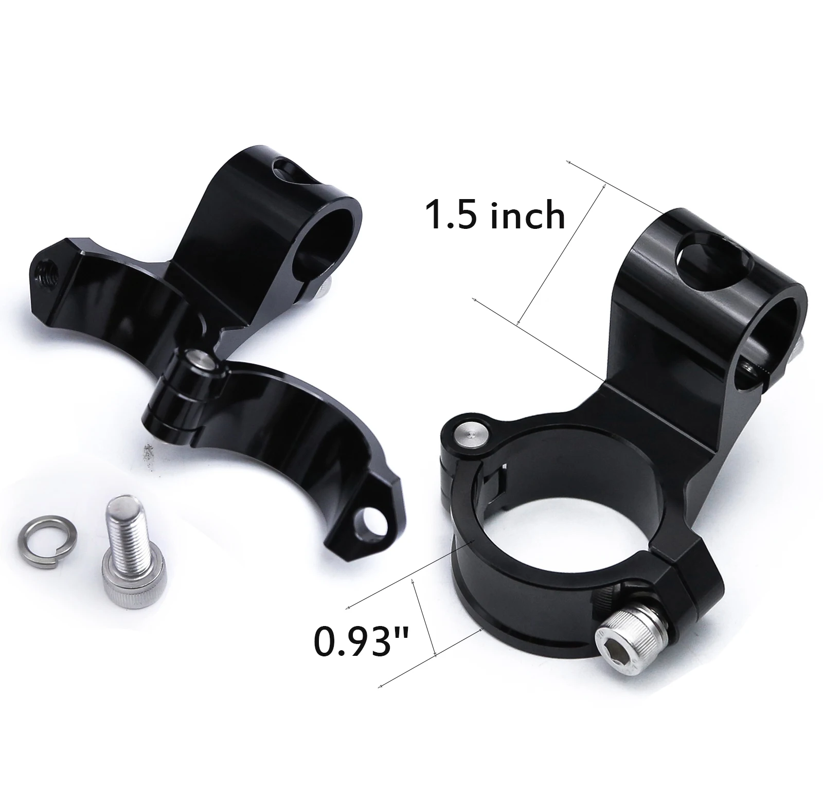 Motorcycle 22mm Handlebar Universal 1.5 Inch Rised Riser Clipon Clip On Clip-ons Fork Handle Bar Clamp 37 40 41 43 45 48 50 51mm