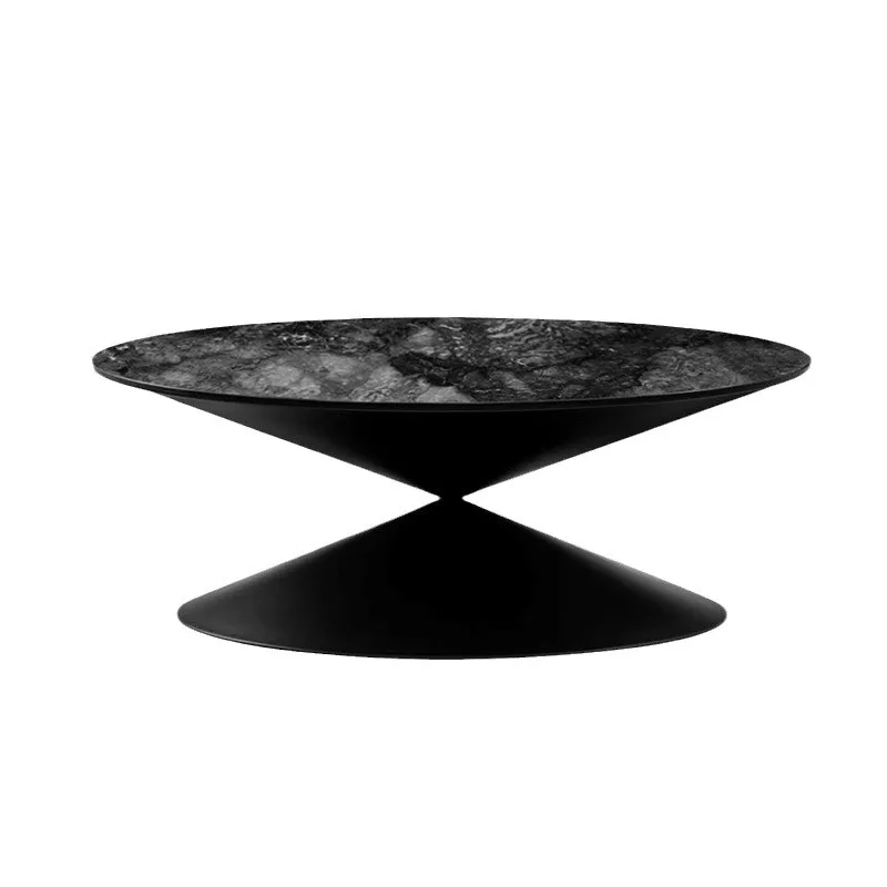 

Итальянский минималистичный натуральный роскошный камень для гостиной, светлый роскошный дизайнерский высокий смысл, креативный мраморный круглый журнальный столик с луной