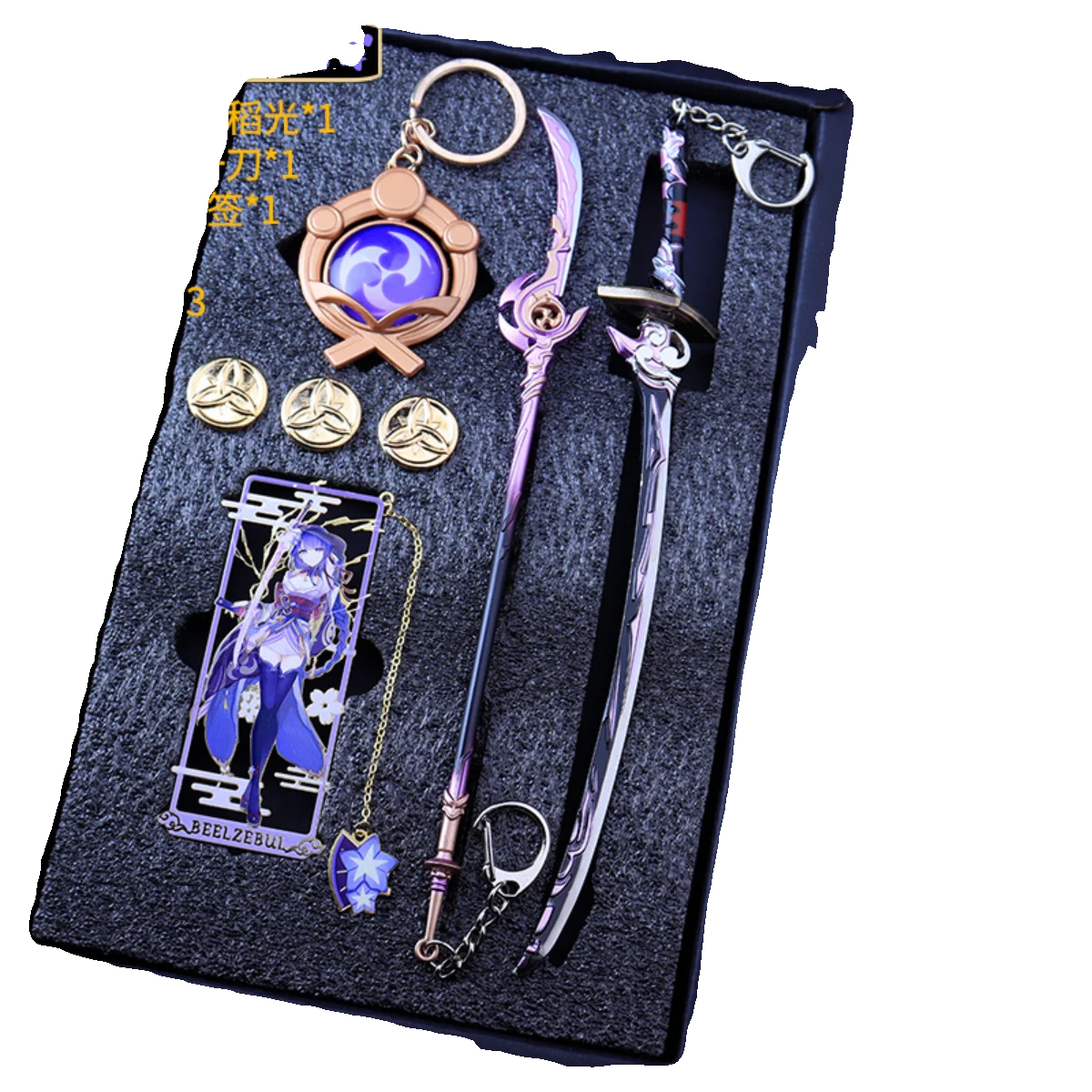 Juguetes de Anime, regalos Genshin Impact Wanderer Furina, marcapáginas, ojo de Dios, llavero, colgante, modelo de decoración