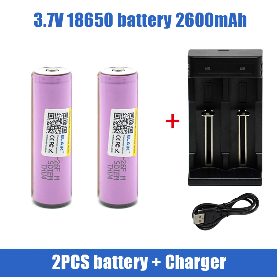 1-20Pcs 18650 2600M… - image