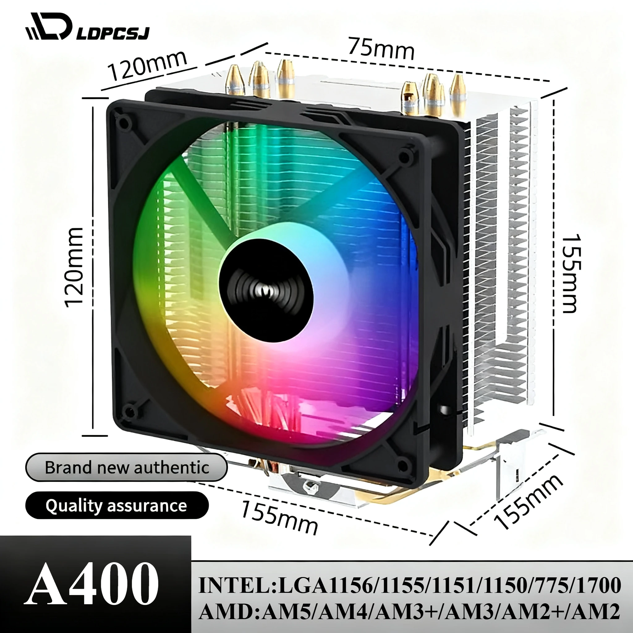 Ldpcsj Cpu Cooler 4… - image