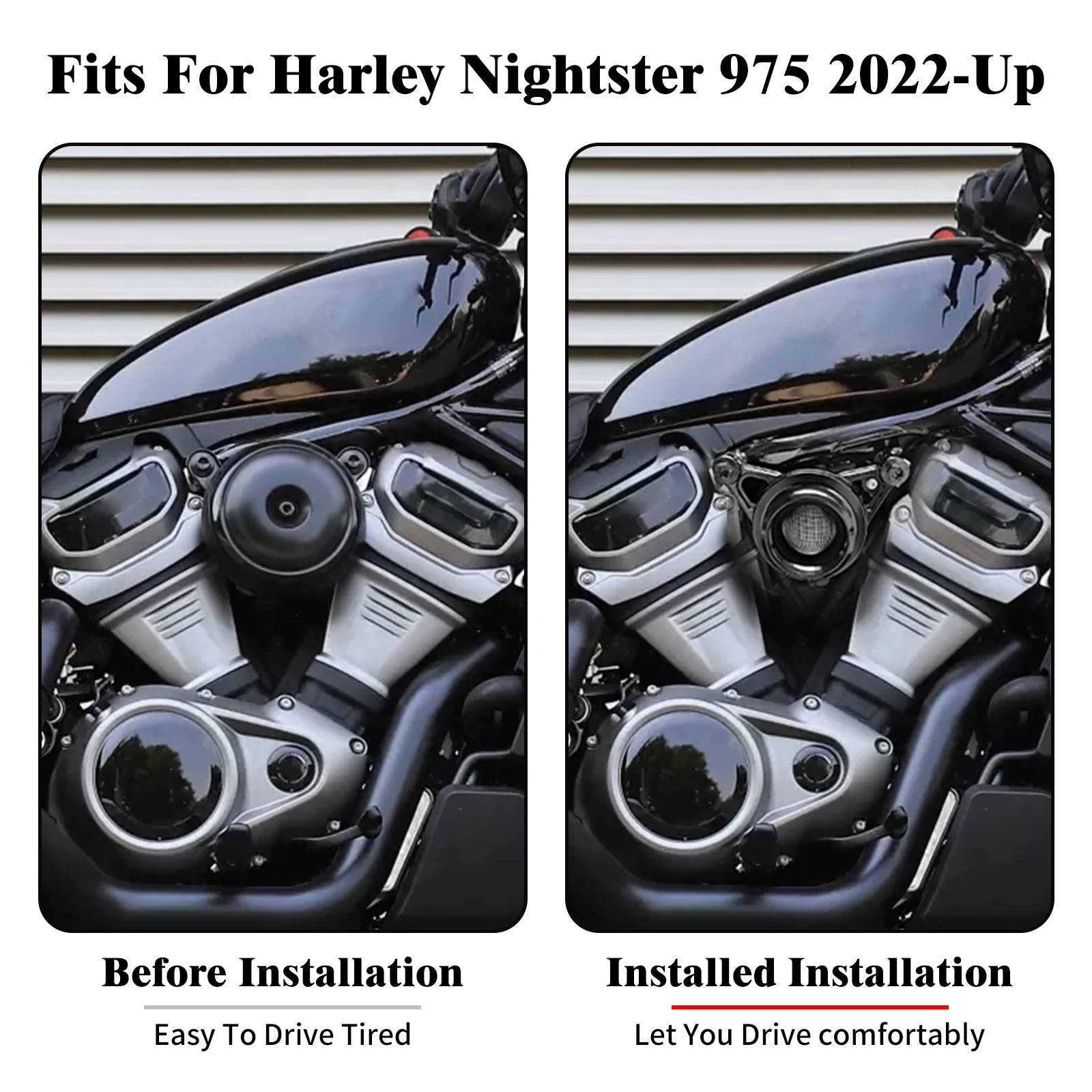 Motorcycle Accessories Air Cleaner Filter Intake System Kit For Harley Sportster Nightster 975 RH975 RH975S Special 2022-2024