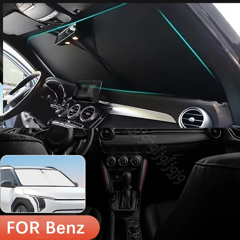

Car Windshield Sunshade Cover Front Window Sun Shade Visor For MERCEDES BENZ W213 W212 W211 W210 W223 W222 W221 GLE W167 W166