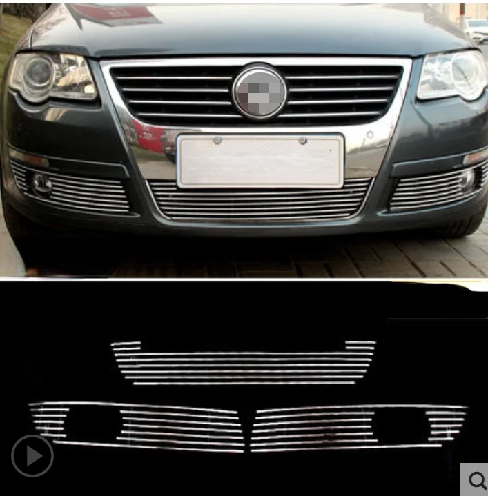 

High quality stainless steel Front Grille Around Trim Racing Grills Trim Fit For PASSAT B6 2006-2010