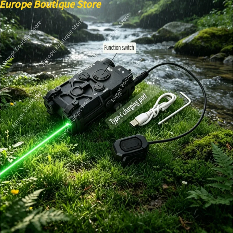 Tactical Storage Box Red Green Light Flashlight Combo For Outdoor Toy Accessories