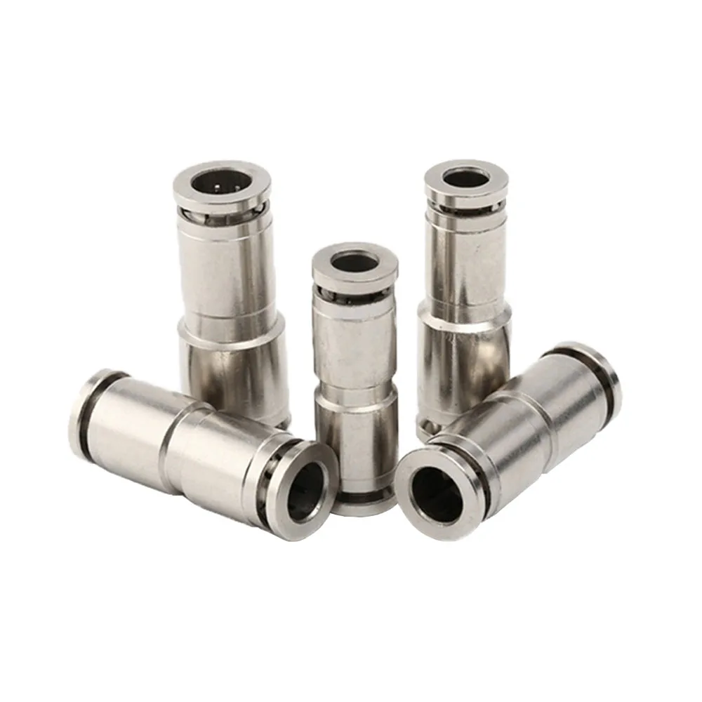 Pneumatic Fittings High Pressure Pipe Quick Connect Fittings PG PU Series Hose Nylon PE Tube Connector For Pneumatic Tools 1PCS