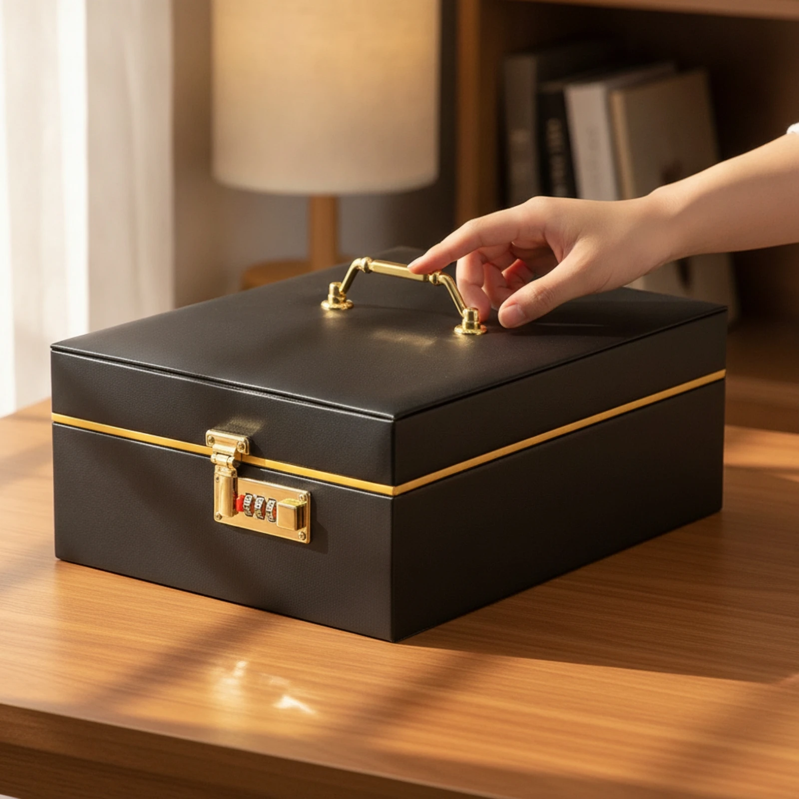 Jewelry Storage Box Lockable Jewelry Box with Lock Secure Long-Lasting for Travelers