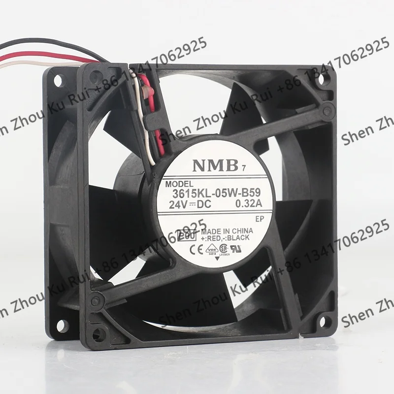 New original NMB 9CM DC 24V 0.32A AC EC 9038 Inverter ball bearing three wire 90X90X38MM 3615KL-05W-B59 cooling fan