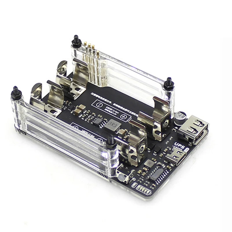 AY14 - Nowa płytka UPS 18650 Lite UPS Power HAT z detekcją energii elektrycznej baterii dla Raspberry Pi 4B 3B+ 3B