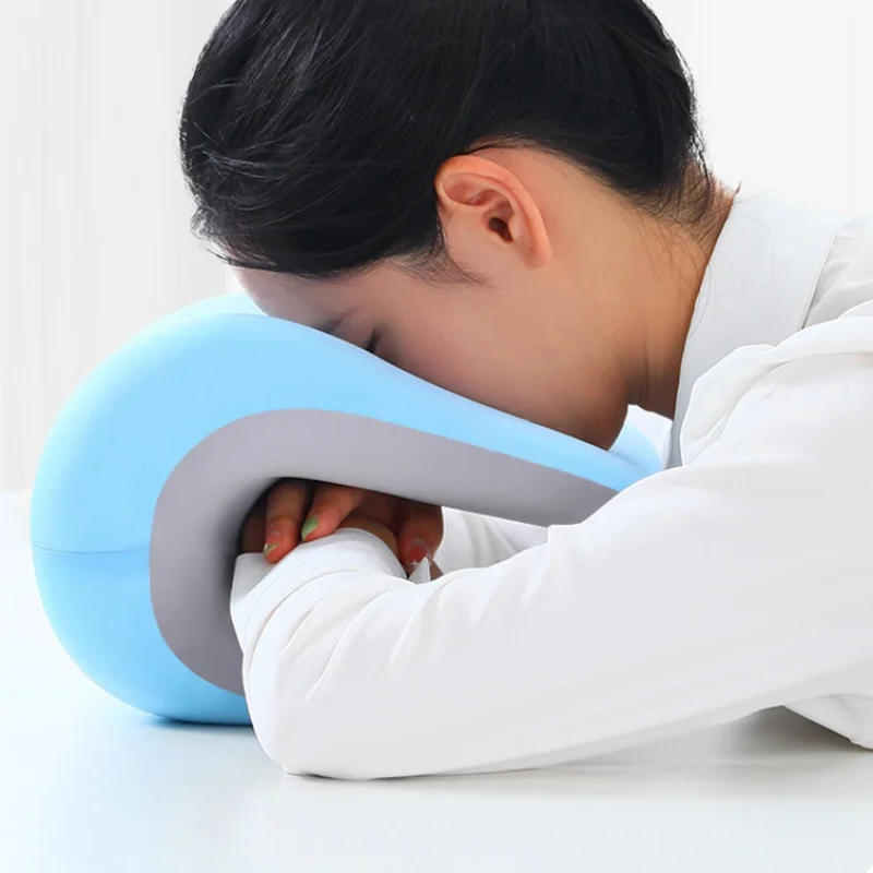 Ergonomic Nap Pillow Memory Foam Throw Pillow Chair Back Heightened Cushion Neck Support Face Down Sleeping Pillows