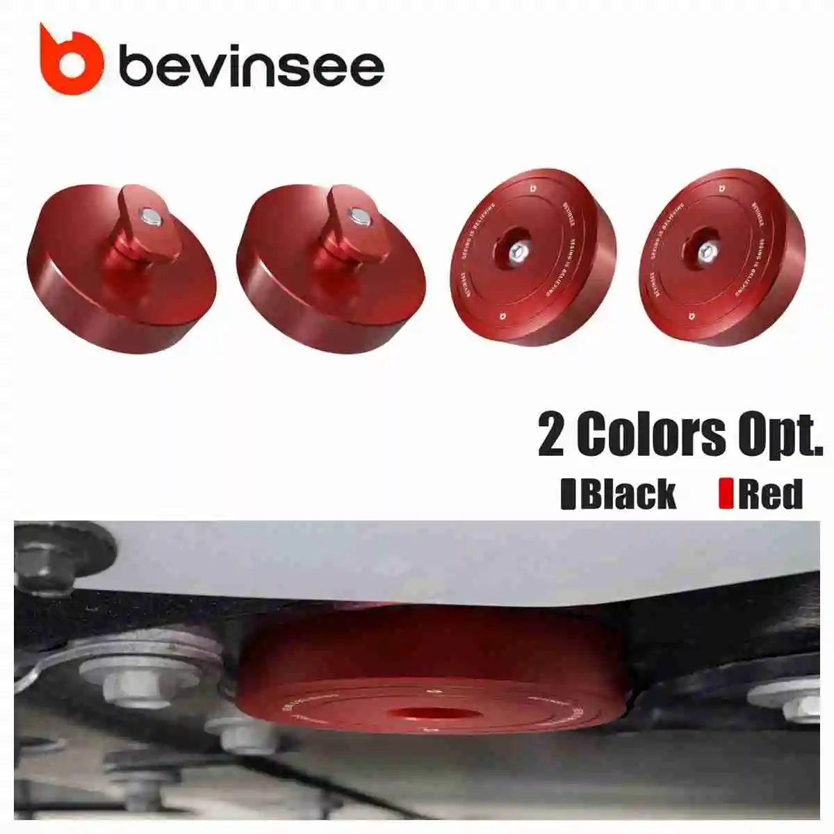 

BEVINSEE 4X Aluminum Jacking Lift Pad Jack Puck Adapter Tool for Corvette C5 C6 C7 C8 GS Z06 ZR1