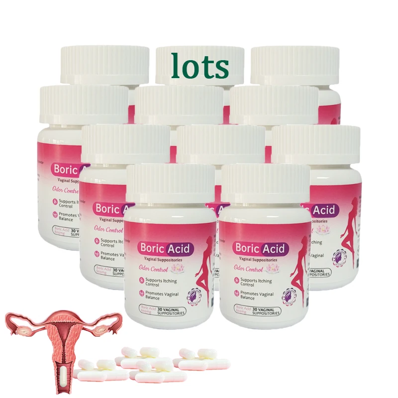 

10bottle Medical Grade Boric Acid Vaginal Suppositories Intimate Health Support Women PH Balance Yeast Infection