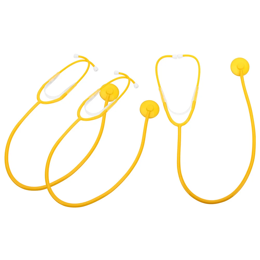 3Pcs Kids Stethoscope Nursing Doctor Cosplay Pretend Play Accessories for Toddlers Role Play Learning Set Stethoscope Toy