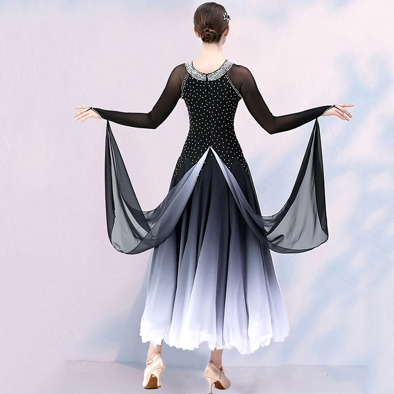 Custom High-End Ballroom Dance Dress National Standard Waltz Dancing Clothes Modern Dance Competition Dress Tango  Costumes