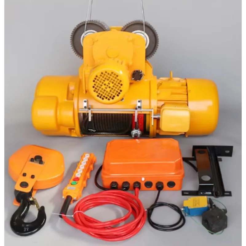 0.5-2T Electric Hoist Lifting Crane Wire Rope Hoist Winch Handling Warehousing Transportation Equipment view 2