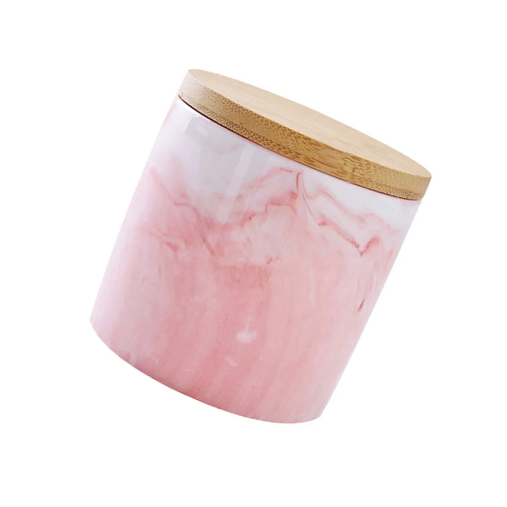 Jarra de almacenamiento de cerámica veteada, accesorio de cerámica, práctico recipiente para té