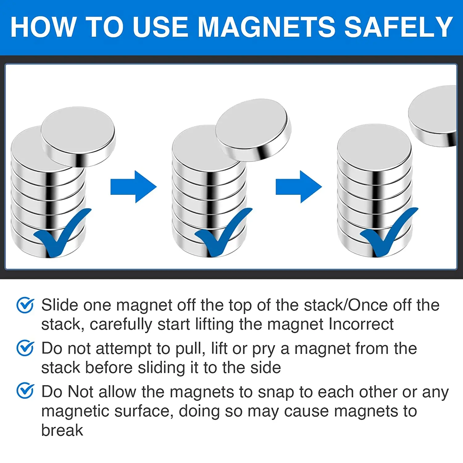 Confezione da 120 potenti magneti al neodimio di 6 dimensioni diverse, magnete forte, magneti da frigorifero, magneti rotondi per lavagne fai da te