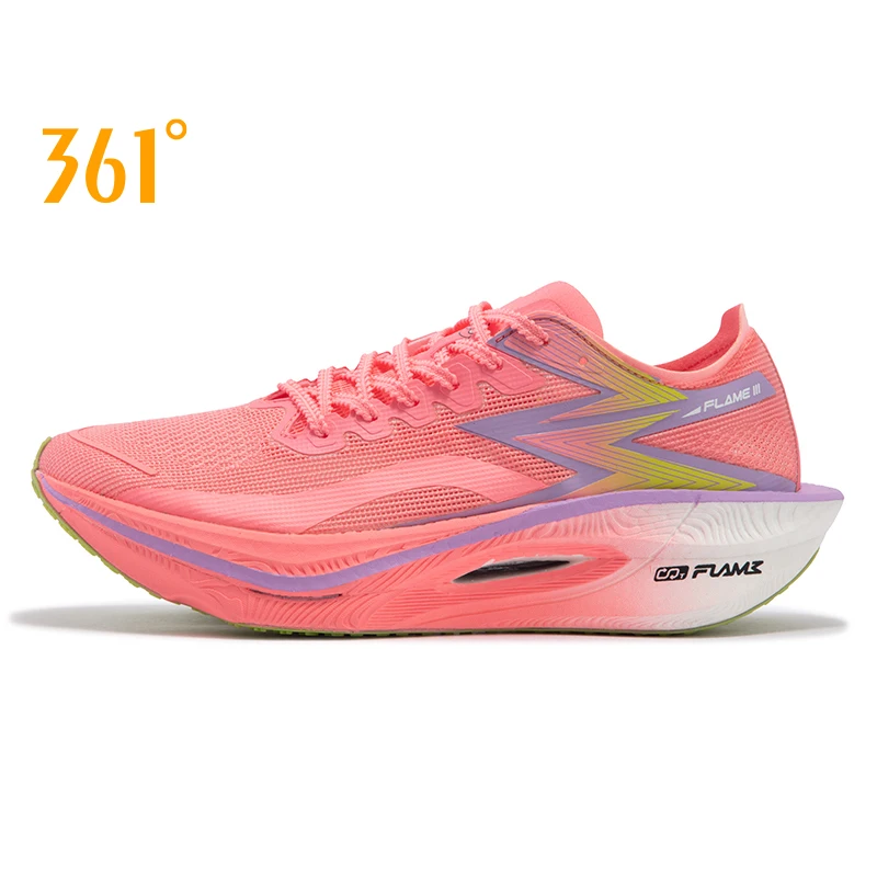 361 Degrees Flame 3.0 Men's Running Shoes New Profssion Light Breathable Rebound Marathon Carbon Plate Male Sneakers 672432218F