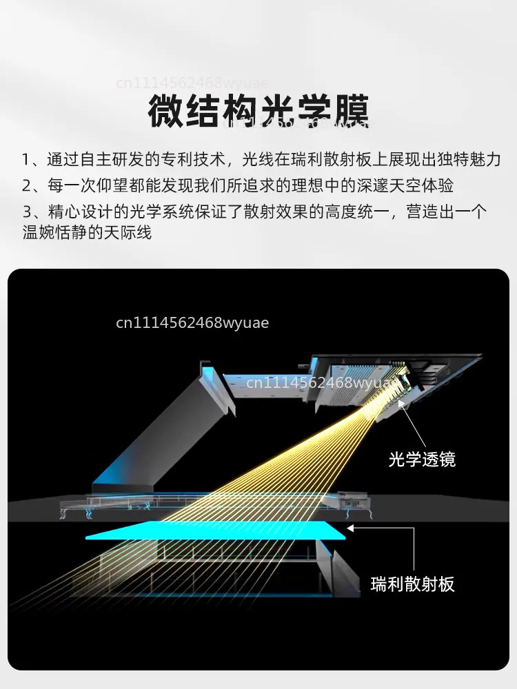 Skylight Smart Home Wifi Control Artificial Led Skylight Natural Daylight Panel Blue Artificial Skylight