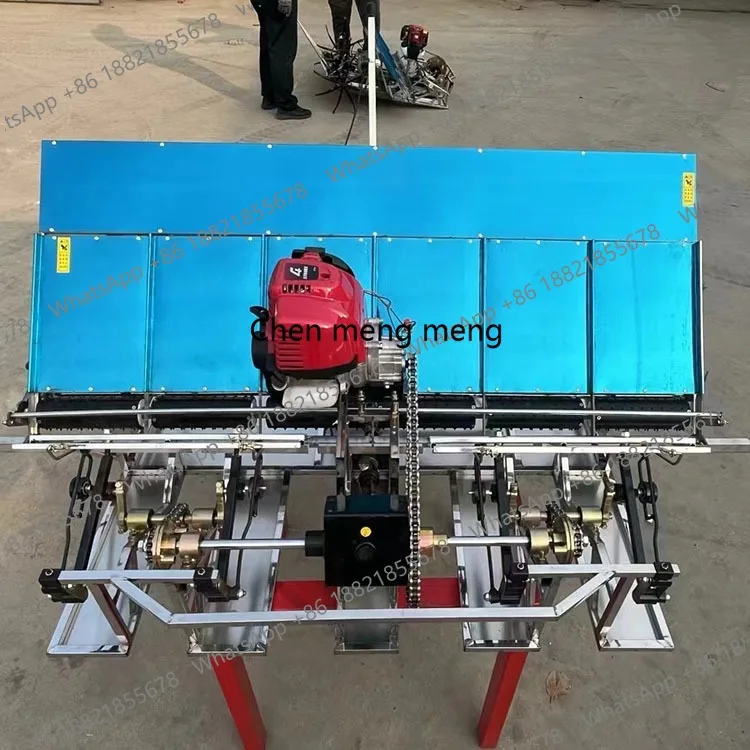 NEWManual Rice Transplanter 4 Or 6 Rows For Household Use Motorized Paddy Seeders Machine, 6-Row Walking Rice Transplanter