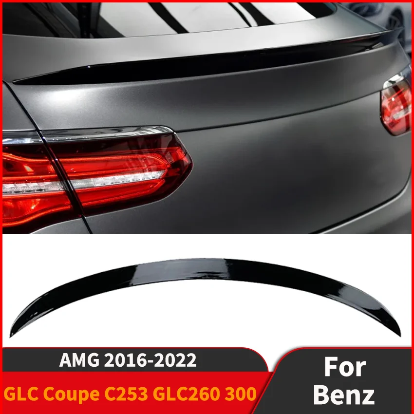 

Rear Wing Spoiler Splitter Lip High Quality for Mercedes Benz GLC Coupe C253 GLC260 300 AMG 2016 2017 2018 2019 2020 2021 2022