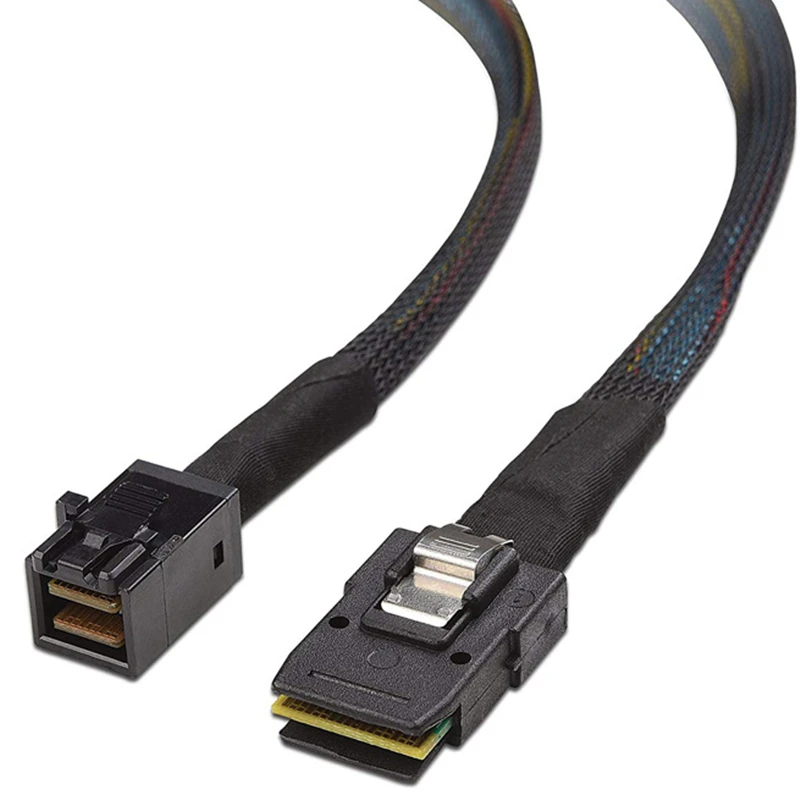 Internes MINI SAS HD-Kabel SFF-8643, Mini SFF-8087 12 Gbit/s Datenübertragungskabel für Motherboard-Server-Raid-Controller zur Backplane